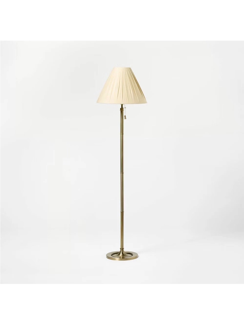 Fluted Brass Floor Lamp - Threshold designed with Studio McGee